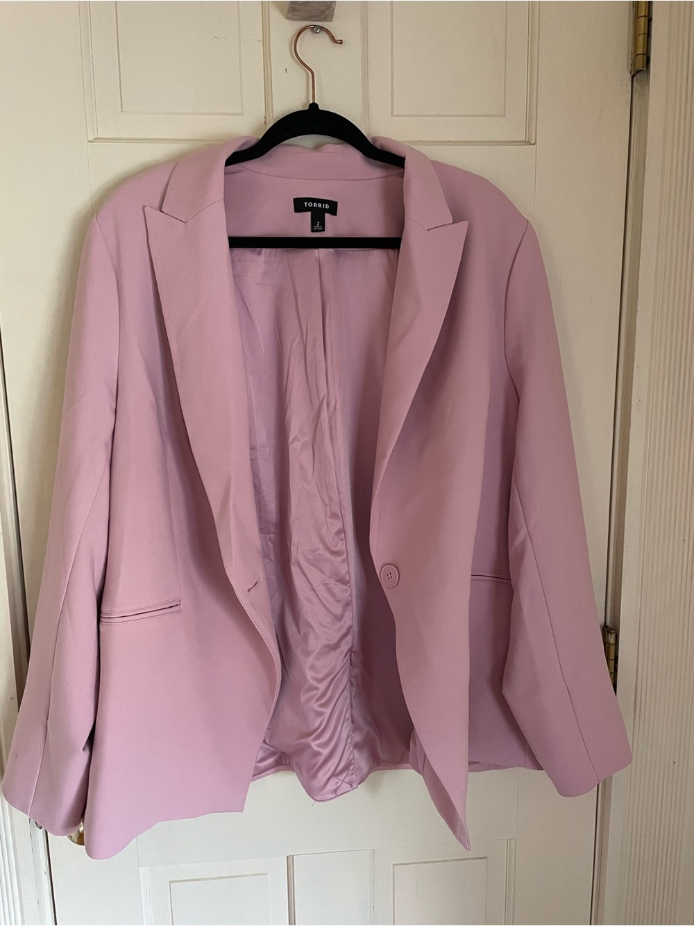 Torrid Pink Single-Button Blazer